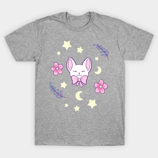 Sakura Cat // Purple | Nikury T-Shirt by Nikury